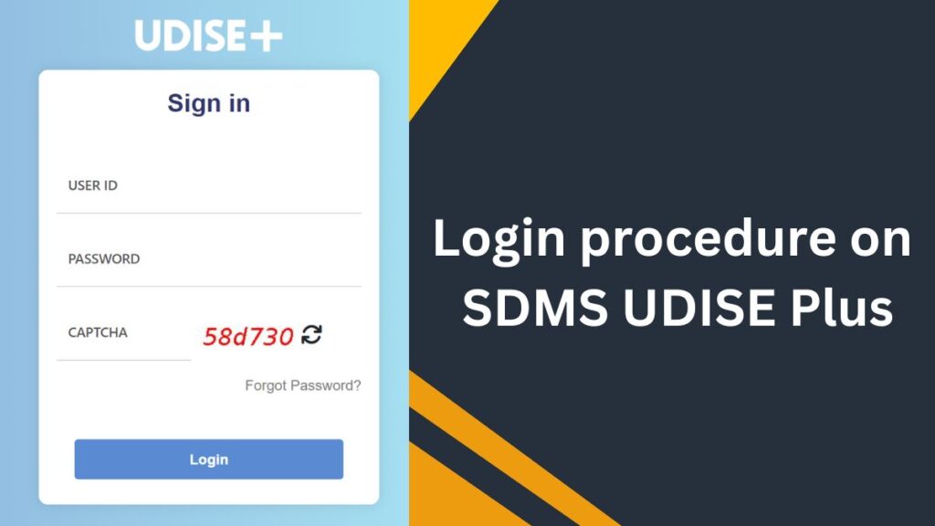 sdms udise login