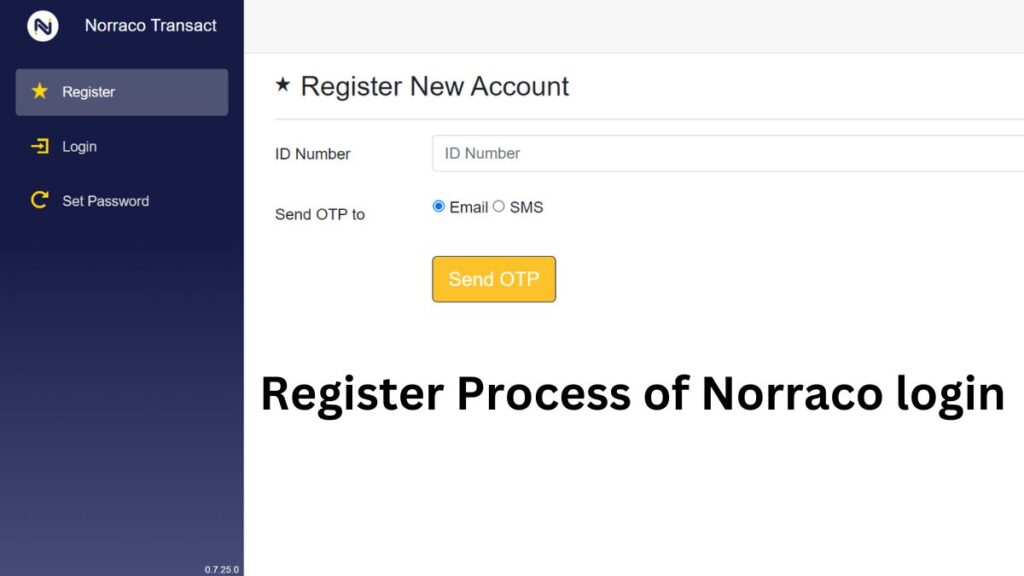 norraco login registration